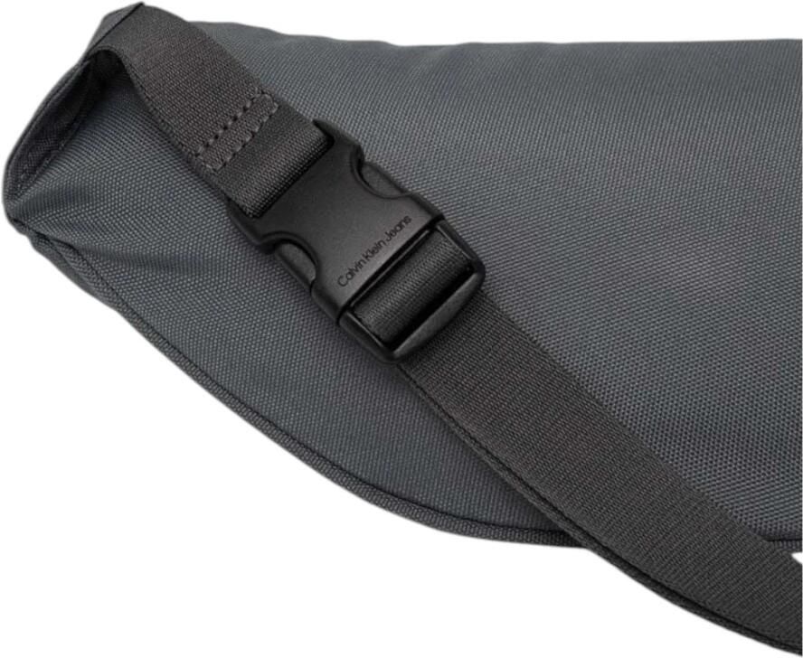 Calvin Klein Grijze Polyester Rits Tas met Binnen Zakken Gray Heren