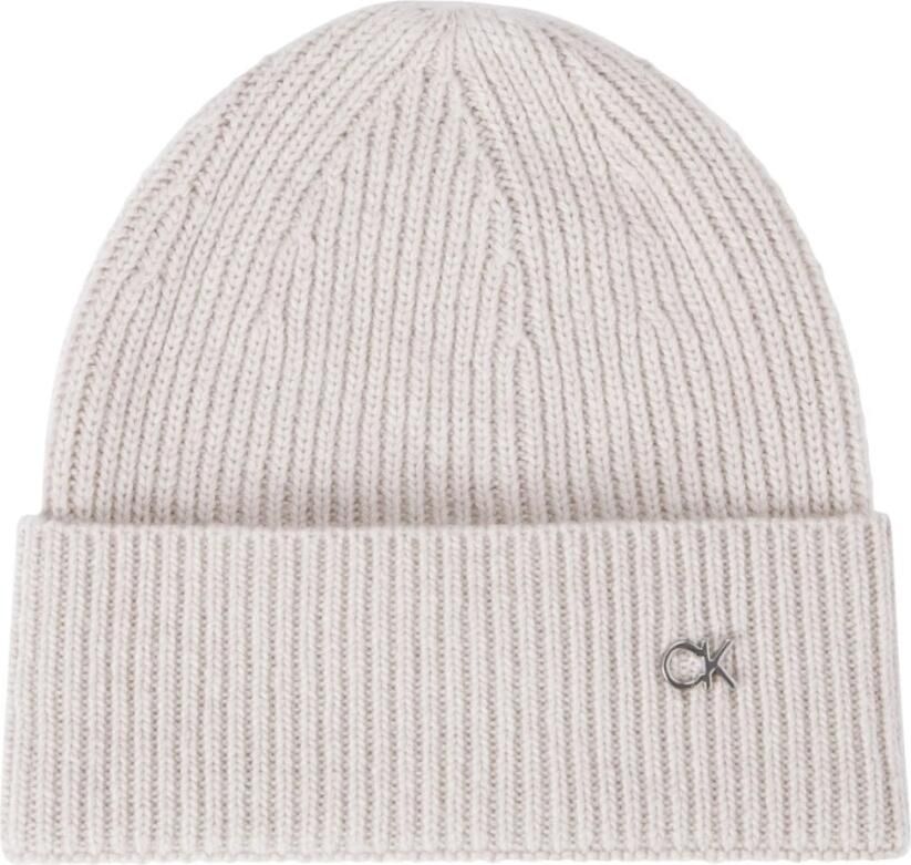 Calvin Klein Grijze Re-Lo Mix Beanie Gray Dames