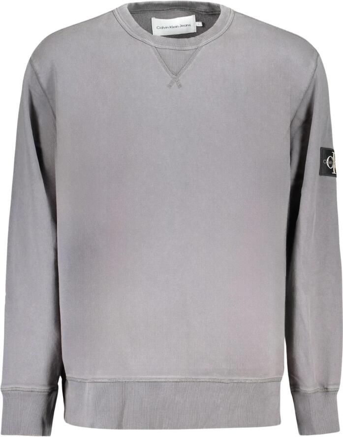CALVIN KLEIN Heren Truien & Vesten Washed Badge Crew Neck Donkergrijs - Foto 2