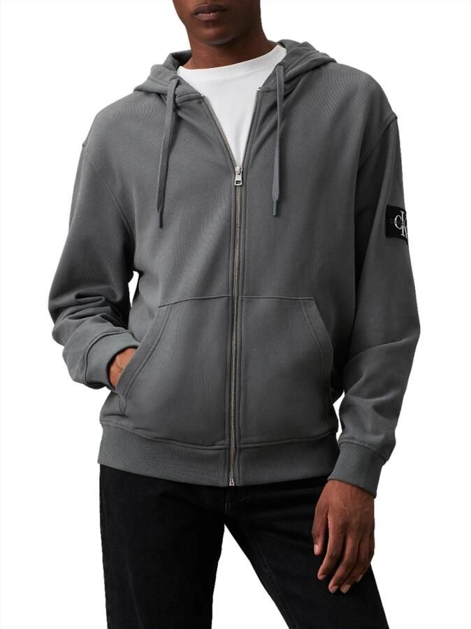 Calvin Klein Jeans Endless Grey Hoodie met Ritssluiting Gray Heren - Foto 4