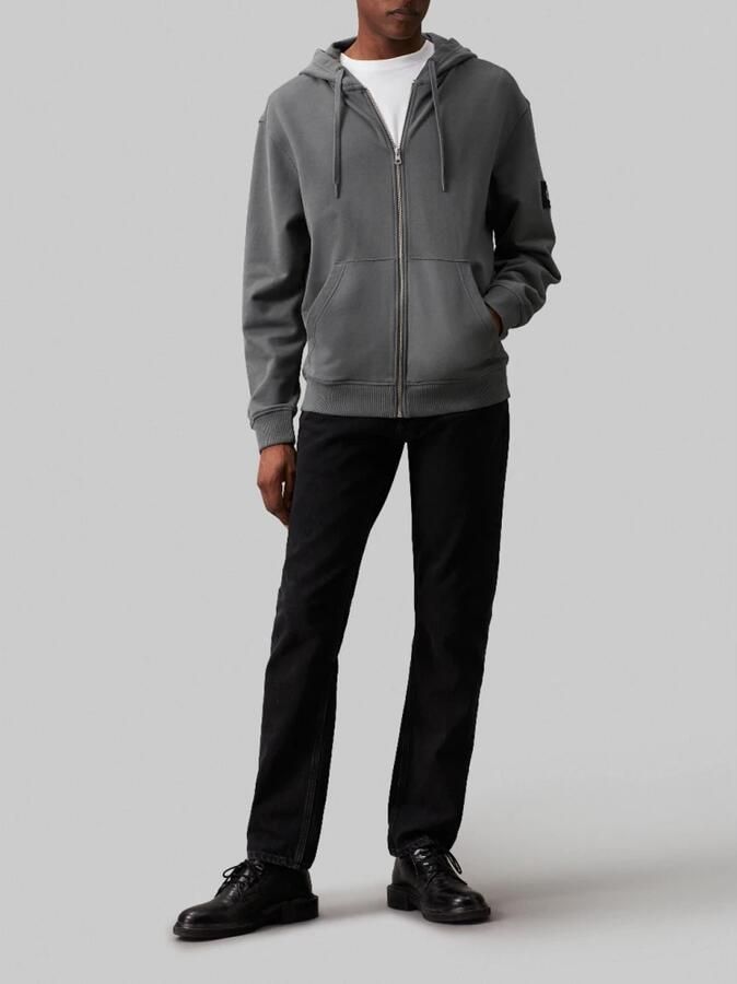 Calvin Klein Jeans Endless Grey Hoodie met Ritssluiting Gray Heren - Foto 3