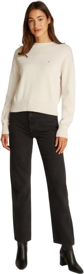 Calvin Klein Jeans Gebreide pullover met labelstitching model 'MONOGRAM' - Foto 4
