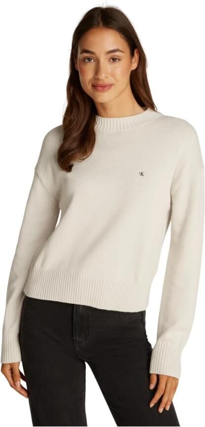 Calvin Klein Jeans Gebreide pullover met labelstitching model 'MONOGRAM' - Foto 2
