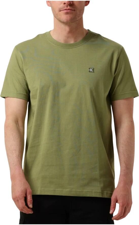 CALVIN KLEIN Heren Polo's & T-shirts Ck Embro Badge Tee Groen - Foto 3