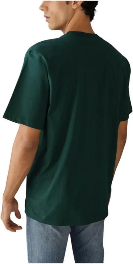 Calvin Klein Groene Relaxte Geweven Label T-shirt Green Heren - Foto 2