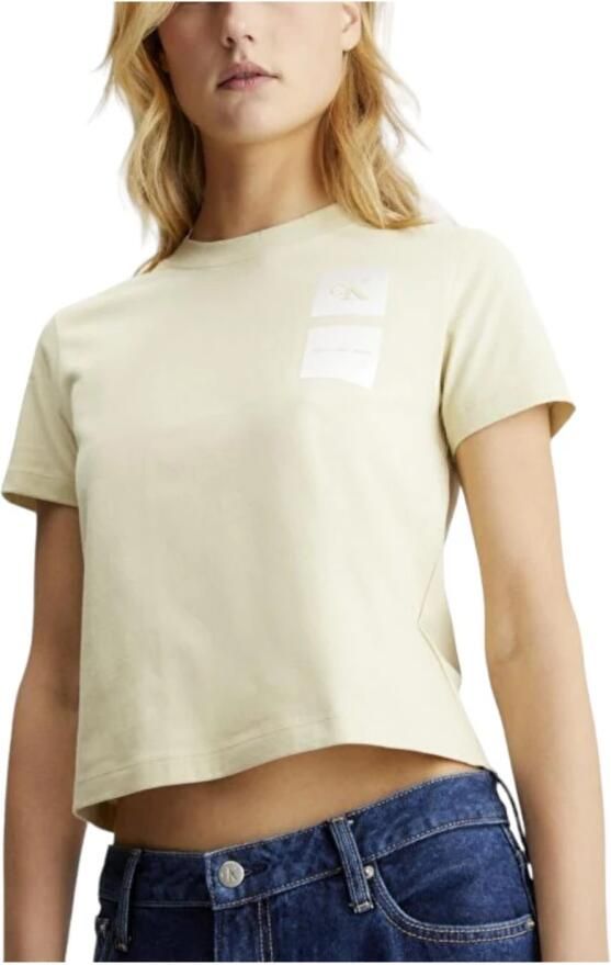 Calvin Klein Groene Satin Boxes T-shirt Green Dames - Foto 2