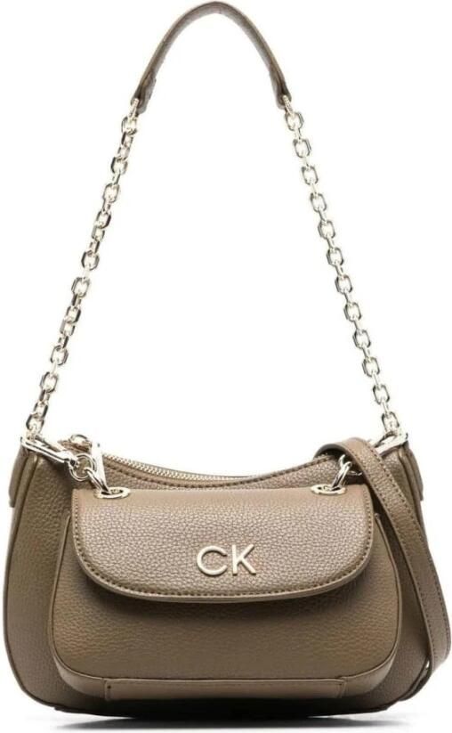 Calvin Klein Groene Schoudertas Stijlvol en Functioneel Green Dames - Foto 4