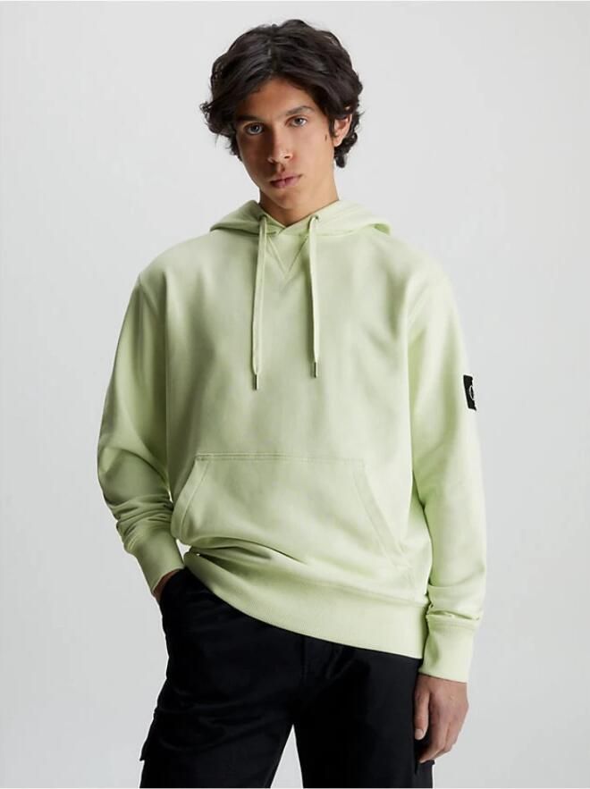 Calvin Klein Groene Sweatshirt met Capuchon en Opgezet Logo Green Heren - Foto 5