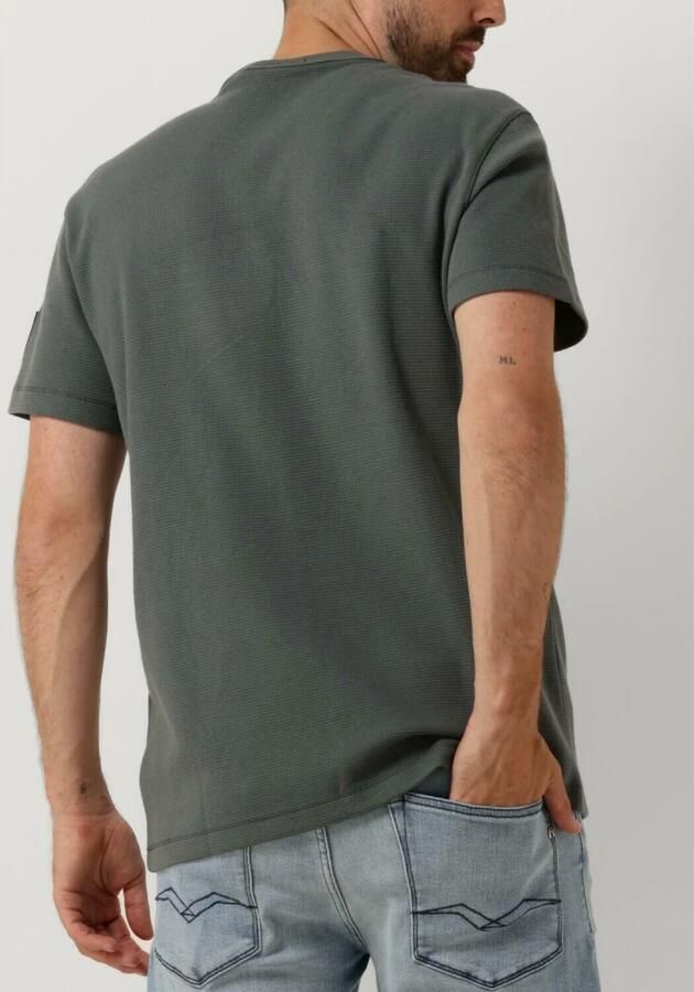 CALVIN KLEIN Heren Polo's & T-shirts Badge Waffle Tee Grijs - Foto 2