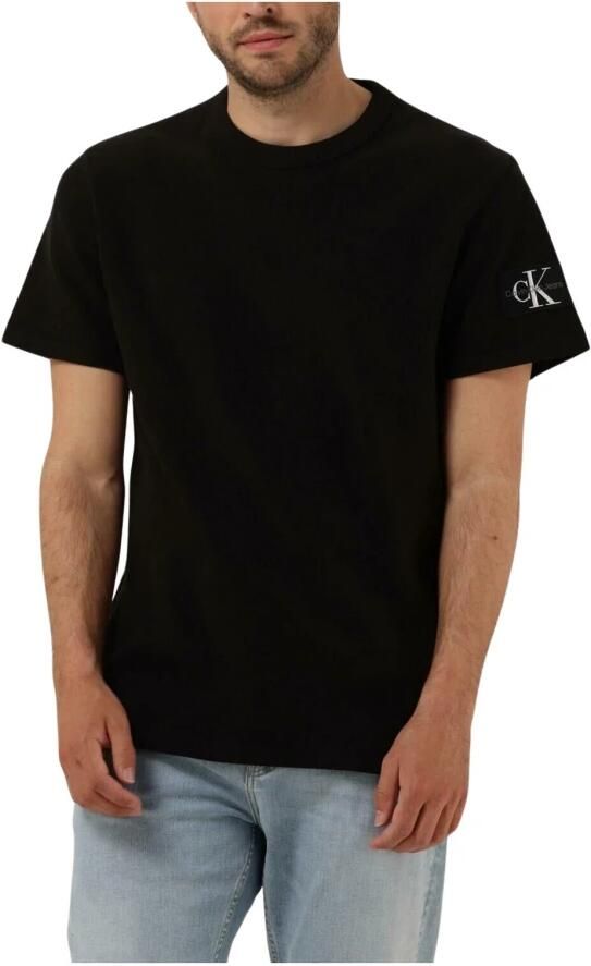 Calvin Klein Jeans T-shirt van katoen met structuurmotief model 'WAFFLE' - Foto 7