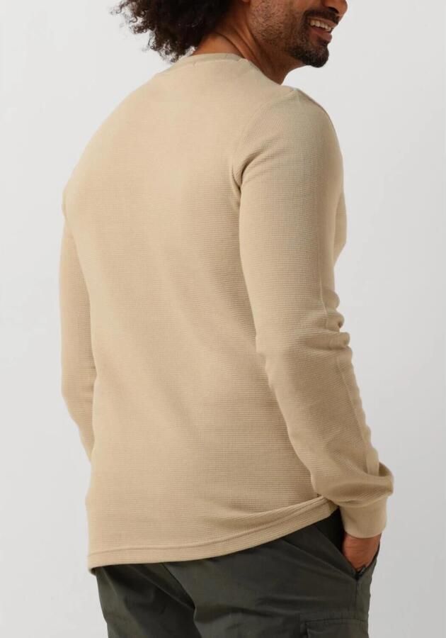 CALVIN KLEIN Heren Truien & Vesten Badge Waffles Ls Tee Khaki - Foto 2