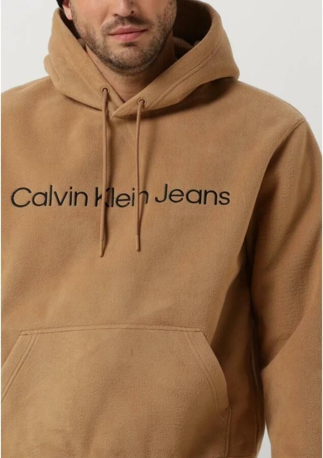 CALVIN KLEIN Heren Truien & Vesten Heavy Double Face Hoodie Camel - Foto 2