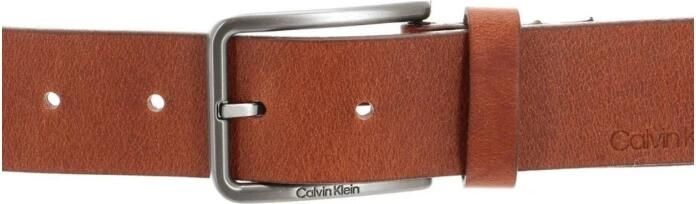 Calvin Klein Heren Leren Riem Warmth Oiled Grain Brown Heren - Foto 6