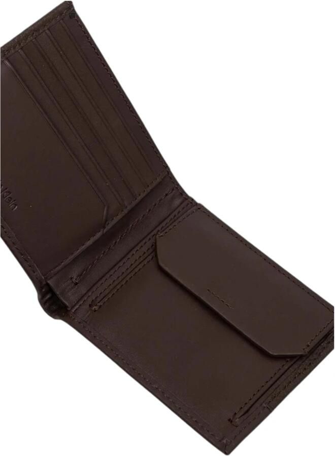 Calvin Klein Heren Portemonnee Herfst Winter Collectie Leer Brown Heren - Foto 2