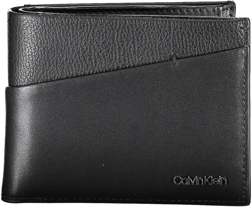 Calvin Klein Heren Portemonnee Zwart Rfid Blokkering Contrast Details Black Heren - Foto 3