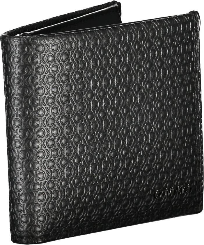 Calvin Klein Heren Portemonnee Zwart Rfid Blokkering Contrast Details Black Heren - Foto 3