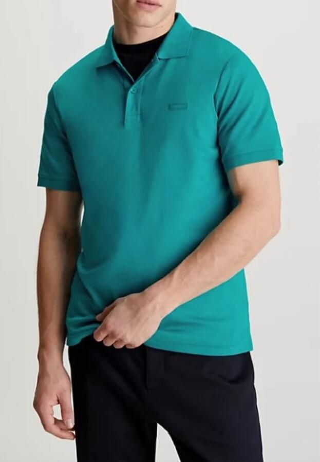 Calvin Klein Heren Slim Fit Polo Green Heren - Foto 4