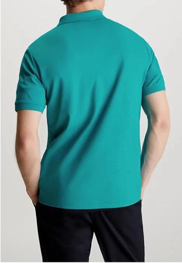 Calvin Klein Heren Slim Fit Polo Green Heren - Foto 3
