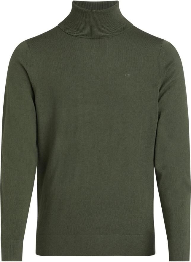 CALVIN KLEIN Heren Truien & Vesten Merino Turtle Neck Donkergroen