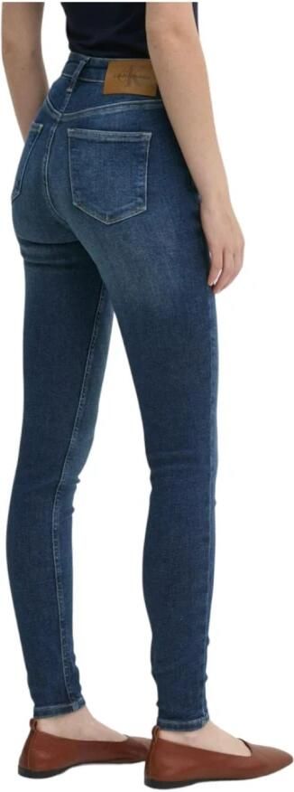 Calvin Klein Jeans High Rise Skinny Jeans in Denim Blue Dames - Foto 2