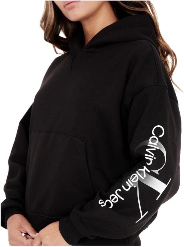 Calvin Klein Jeans Hoodie met labelprint model 'GRADIENT'