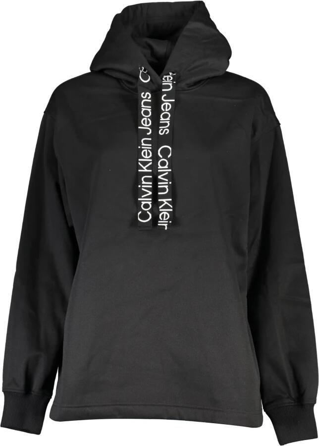 Calvin Klein Elegant fleece sweatshirt met capuchon Black