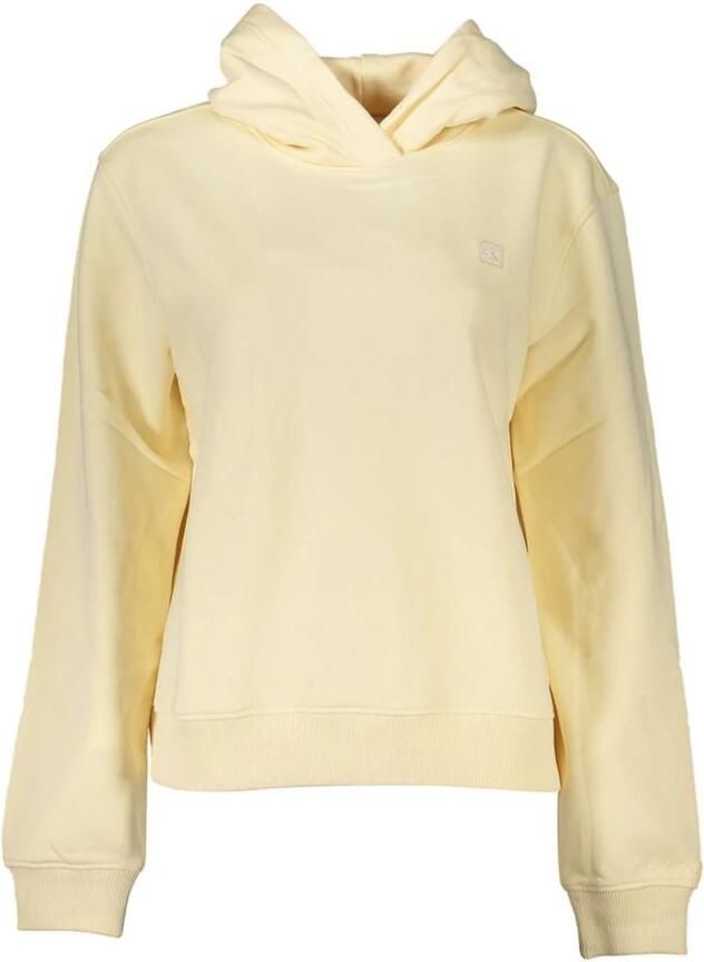 CALVIN KLEIN Dames Truien & Vesten Ck Embro Badge Regular Hoodie Beige