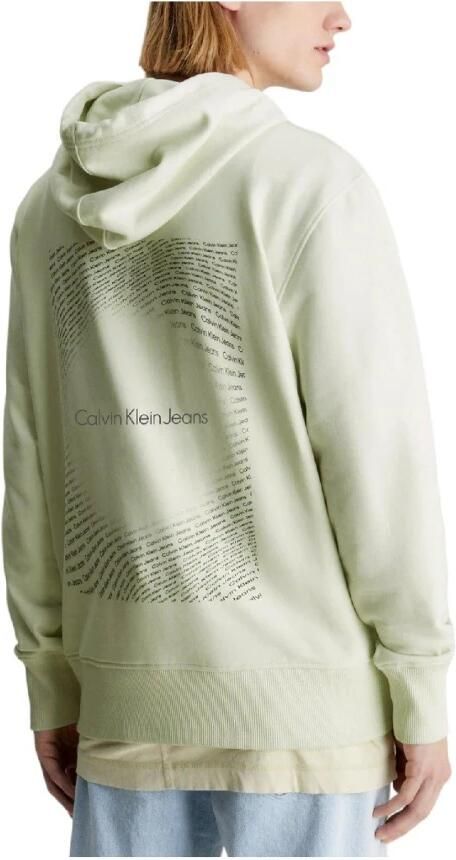 Calvin Klein Square Frequency Logo Hoodie Heren