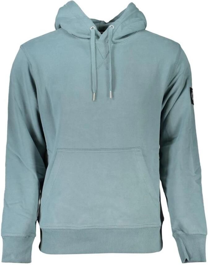 Calvin Klein Groene hoodie met geborsteld oppervlak Green Heren