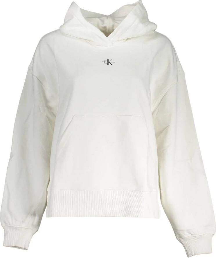 Calvin Klein Wit Hooded Shirt met Lange Mouwen White Heren