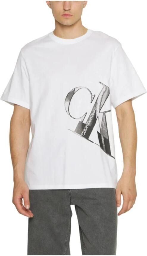 Calvin Klein Jeans T-shirt Korte Mouw J30J324022 YAF - Foto 2