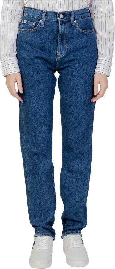 Calvin Klein Jeans Blauwe Jeans met Rits en Knoopsluiting Blue Dames - Foto 4