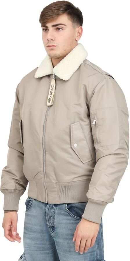 Calvin Klein Jeans Windjack AVIATOR SHERPA JACKE J30J326108 - Foto 3