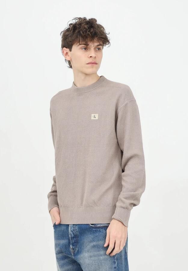 Calvin Klein Jeans Bruine Effen Gebreide Kleding Lente Zomer Mannen Brown Heren