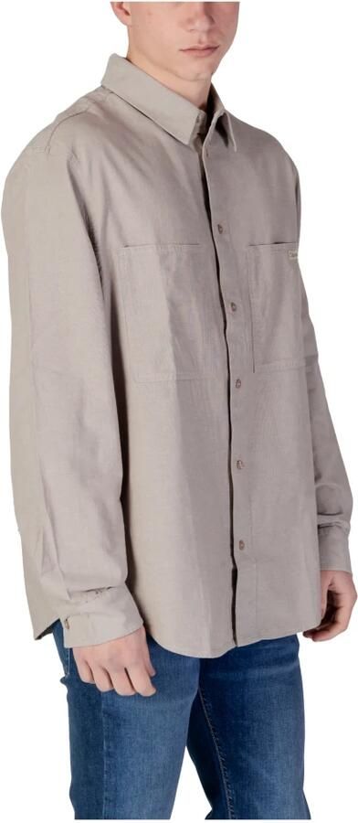 Calvin Klein Jeans Geregenereerd Katoenen Overhemd met Lange Mouwen Gray Heren - Foto 2