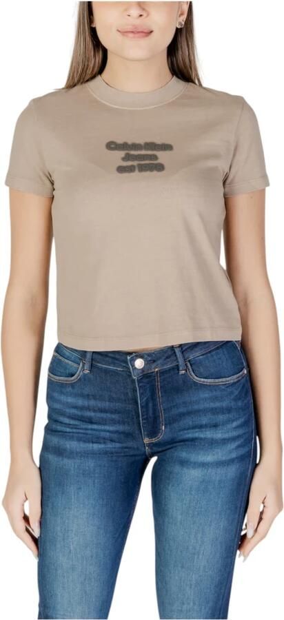 Calvin Klein Jeans T-shirt Korte Mouw WASHED PUFF PRINT J20J224988