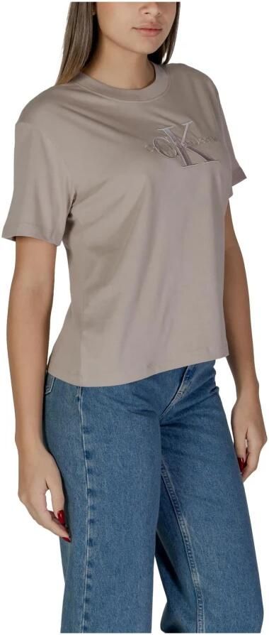 Calvin Klein Jeans T-shirt Korte Mouw EMBROIDERED MONOLOGO J20J224798 - Foto 2