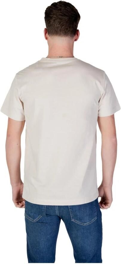 Calvin Klein Jeans Beige Print Katoenen T-shirt Ronde Hals Beige Heren