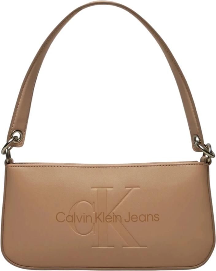 Calvin Klein Jeans Minimalistische Polyurethaan Handtas Kleine Tassen Vrouwen Beige Dames - Foto 3
