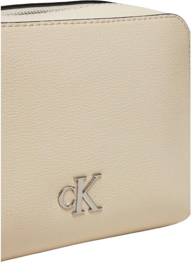 Calvin Klein Jeans Beige Schoudertas met rits van polyurethaan Beige Dames - Foto 2