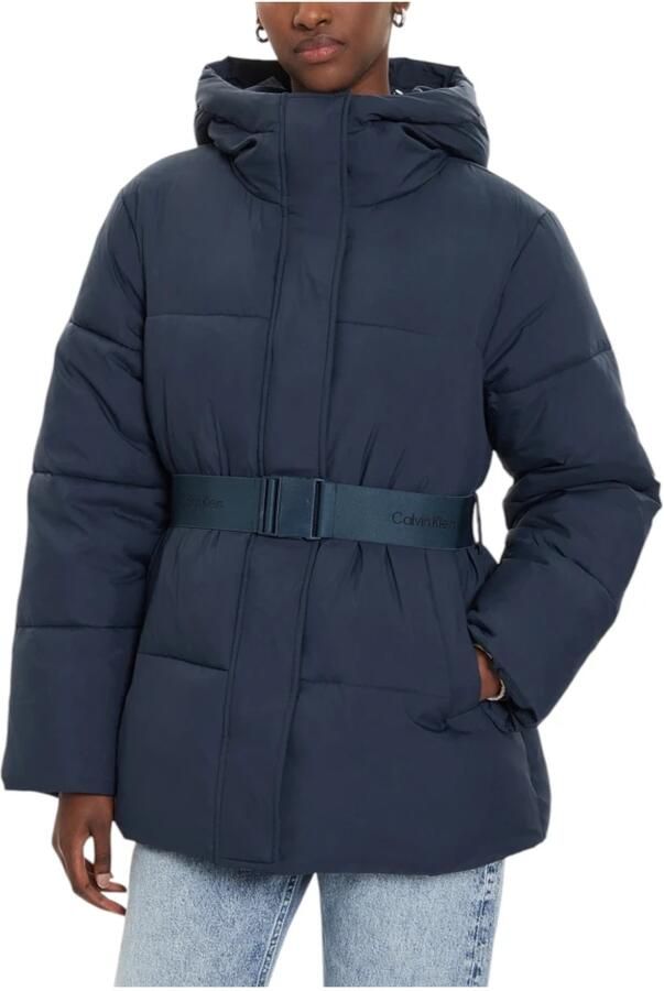 Calvin Klein Jeans Blauwe Coltrui Hoodie met Zakken Blue Dames - Foto 3