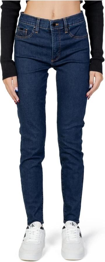 Calvin Klein Jeans Blauwe Jeans met Rits en Knoopsluiting Blue Dames - Foto 3