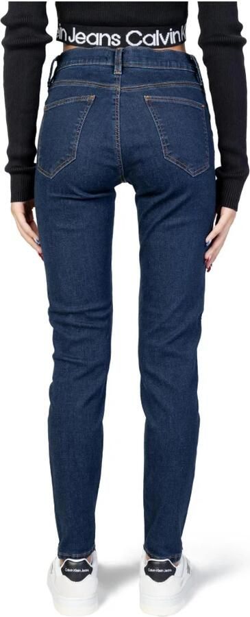 Calvin Klein Jeans Blauwe Jeans met Rits en Knoopsluiting Blue Dames - Foto 2