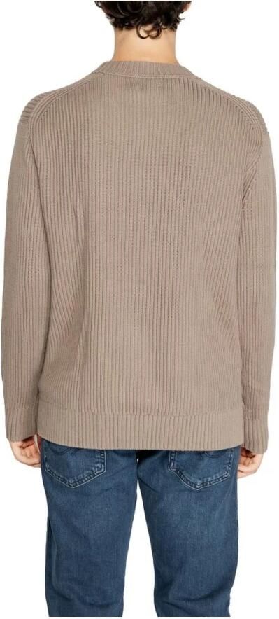 Calvin Klein Jeans Mannen Gebreide Kleding Collectie in Katoen Brown Heren