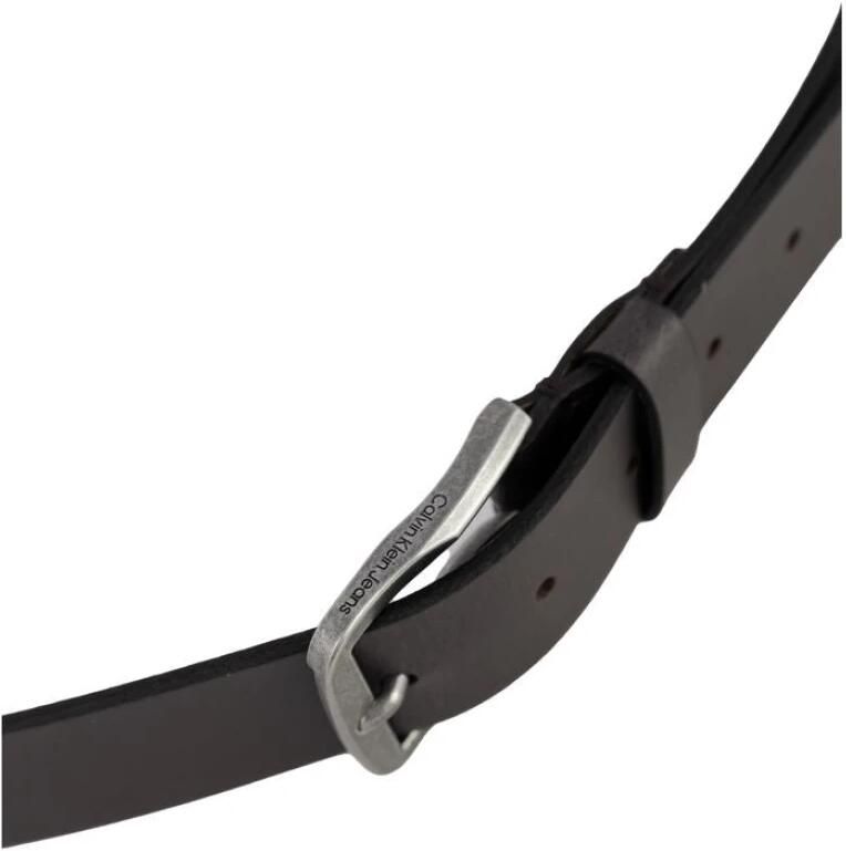 Calvin Klein Jeans Klassieke Leren Riem Herfst Winter Collectie Brown Heren