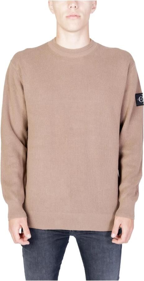 Calvin Klein Jeans Bruine Trui met Lange Mouwen voor Heren Brown Heren