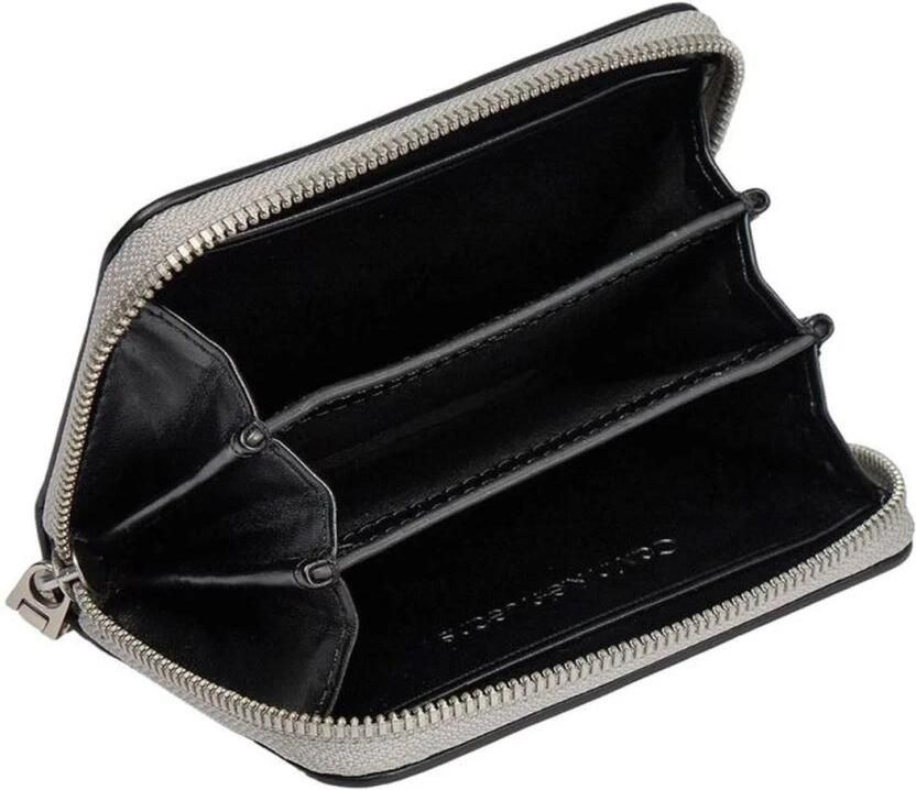 Calvin Klein Jeans Compacte Polyurethaan Kleine Portemonnee Collectie Gray Dames