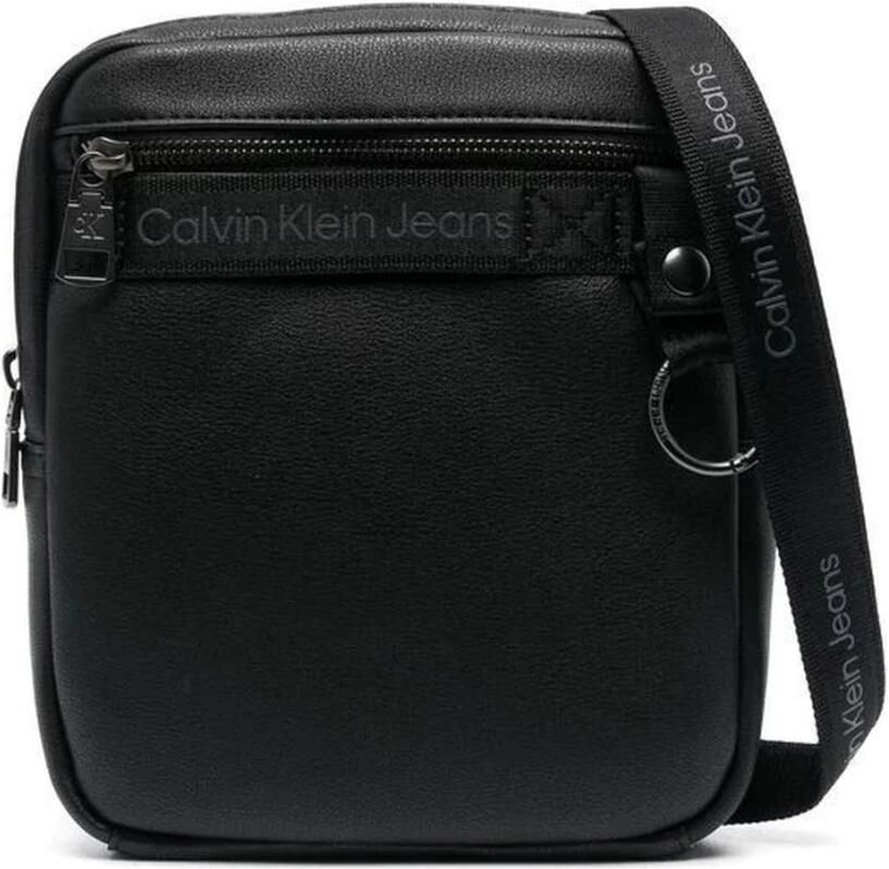 Calvin Klein Heren Crossbody Tas met Verstelbare Schouderband Black Heren