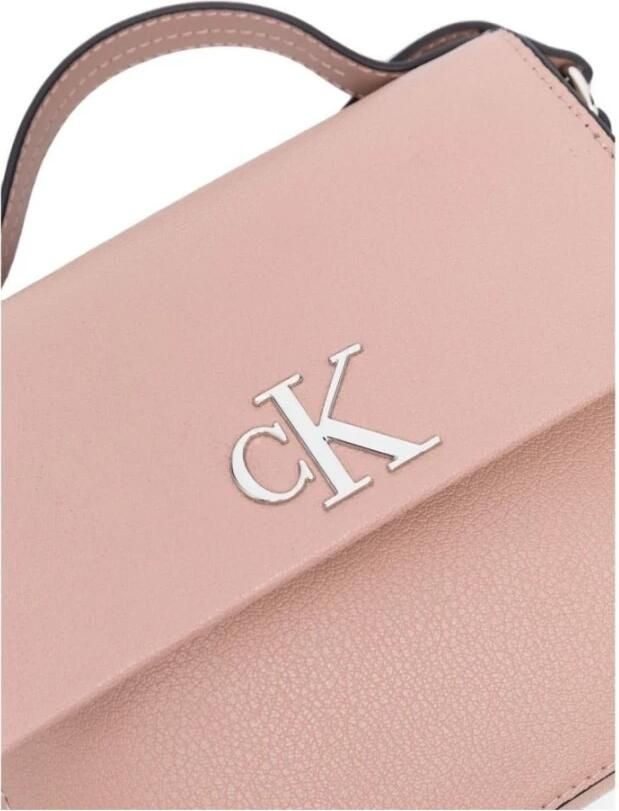 Calvin Klein Verstelbare Schouderriem Schoudertas met Metalen Sluiting Pink Dames - Foto 2