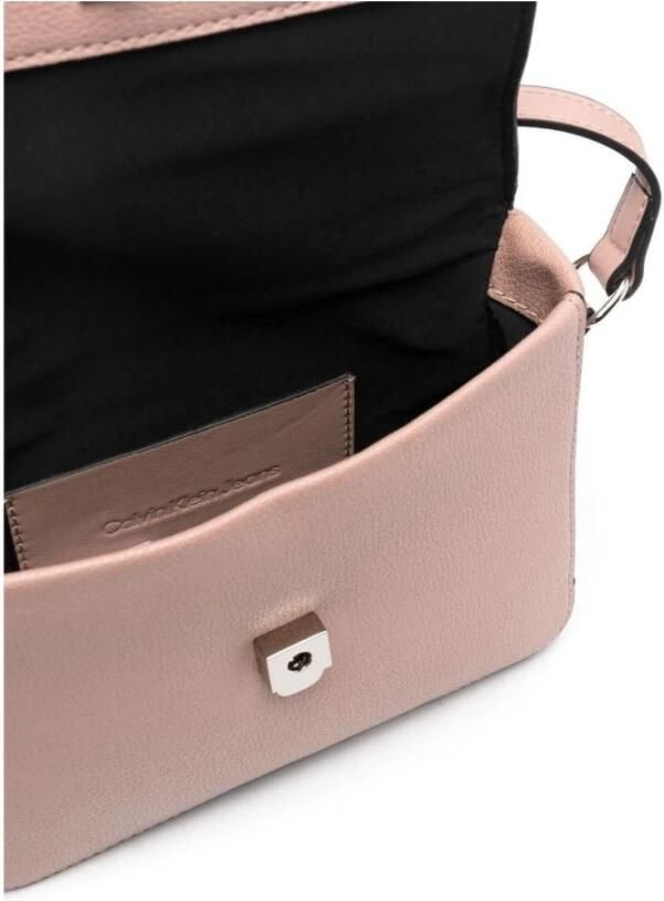 Calvin Klein Verstelbare Schouderriem Schoudertas met Metalen Sluiting Pink Dames - Foto 3